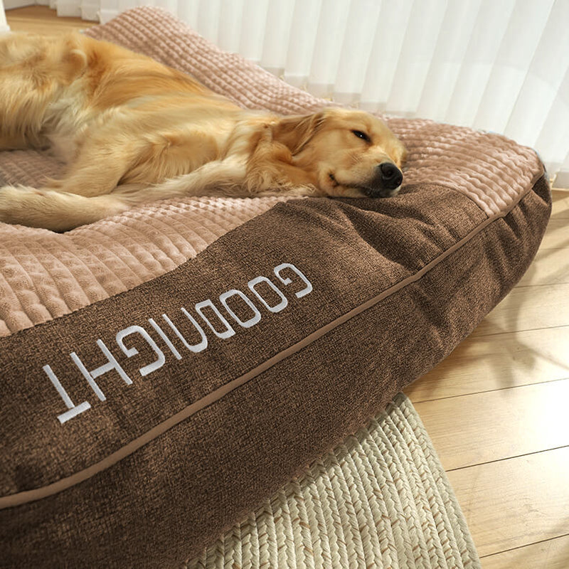 Large Thick Scratch-Resistant Spine Protection Dog Cushion Bed