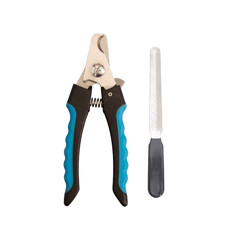 Pet Nail Clippers with Sickle Large Dog Nail Clippers Nail Clippers Multifunctional Teddy Cat Stainless Steel Grooming Scissors