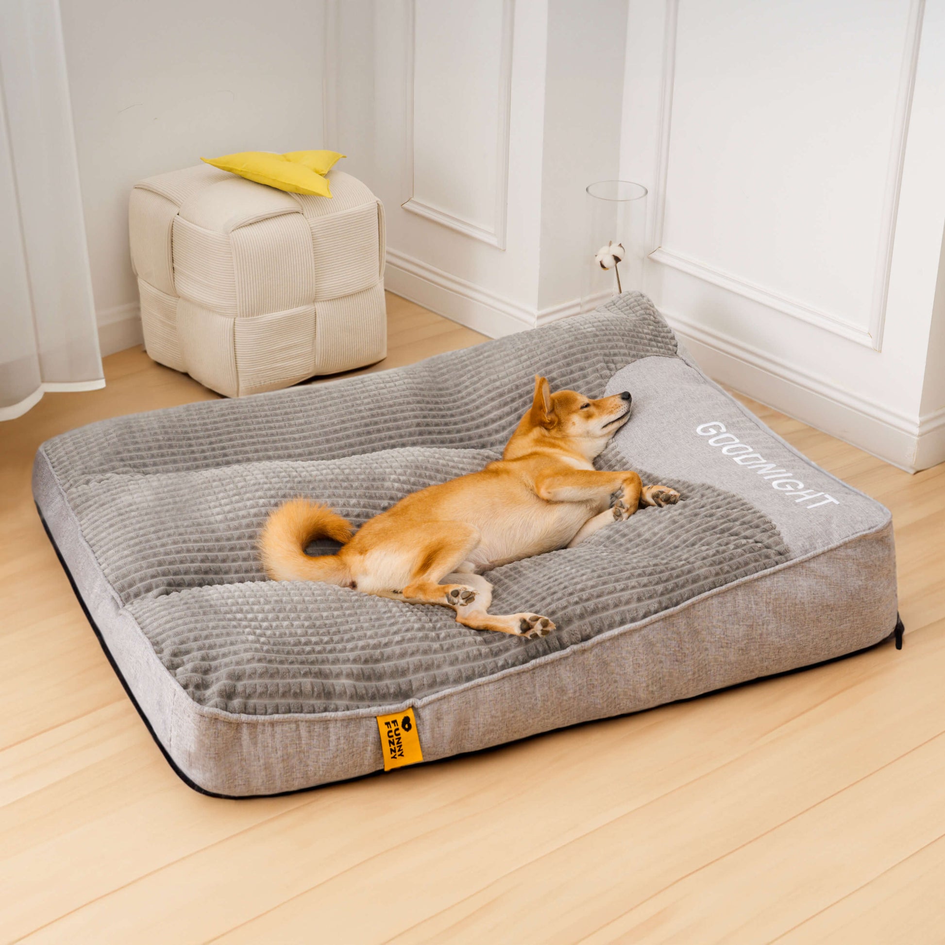 Large Thick Scratch-Resistant Spine Protection Dog Cushion Bed