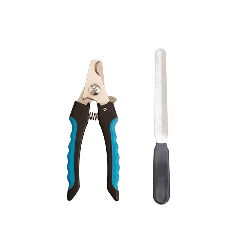 Pet Nail Clippers with Sickle Large Dog Nail Clippers Nail Clippers Multifunctional Teddy Cat Stainless Steel Grooming Scissors